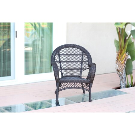 Jeco Santa Maria Espresso Wicker Chair W00208-C